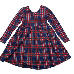 Hanna Andersson Plaid Pocket Skater Dress